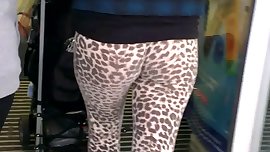 Leopard print legging Teen ASS